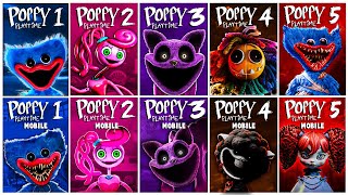 Poppy Playtime: Chapter 1, 2, 3, 4 & 5 PC VS Mobile Full Gameplay Walkthrough Ending | Poppy 5 PC