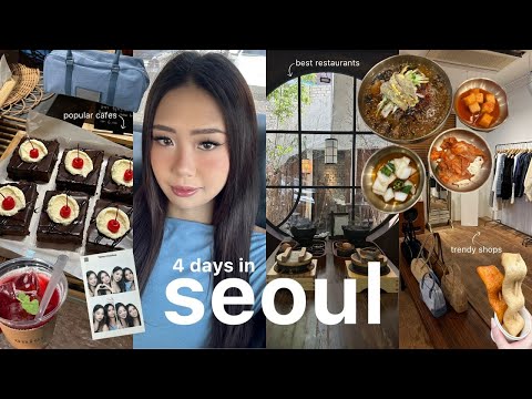 4 days in Seoul South Korea🇰🇷best restaurants, cafes, shopping (hongdae, myeongdong,itaewon)