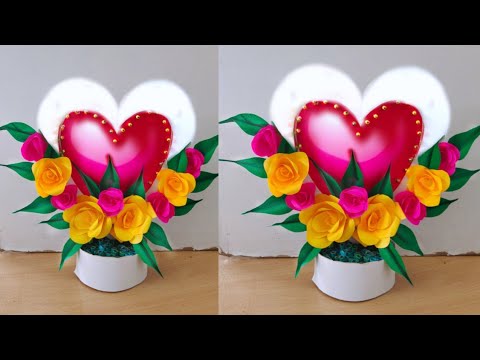 beautiful flower bouquet making with paper / diy flower bouquet