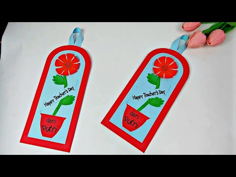 Membuat Kartu Ucapan Selamat Hari Guru yang Mudah Dari Kertas | Diy Happy Teacher's Day Card