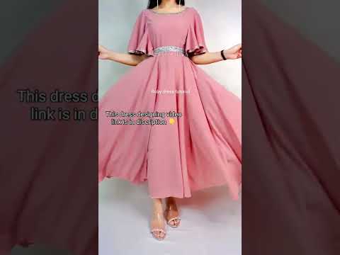 Designer long dress/beautiful frock/party wear gown/ umbrella frock/princess dress design