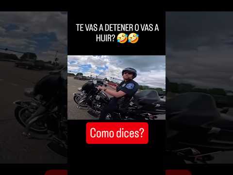 Policía le pregunta: si va a huir o detenerse #police #policia #persecuciónpolicial #persecución