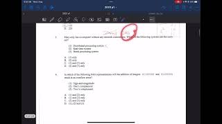 TutorX - 2023 ICT DSE MC Q3 詳解 - Processing systems 處理系統