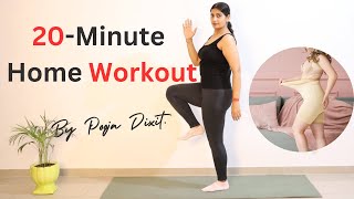 20 मिनट में Flat Belly! 🕒🔥 | Daily Easy Workout  @PoojaDixitFitnessclub