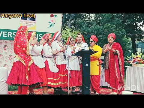 HAU in flower's fest //Haryanvi riwaj//Haryanvi lokgeet//Haryanvi sanskrti//Haryanvi geet//