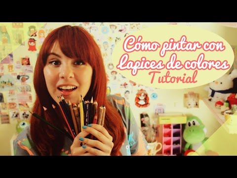 【Cómo pintar con lápices de colores】TUTORIAL ❤ By Piyoasdf