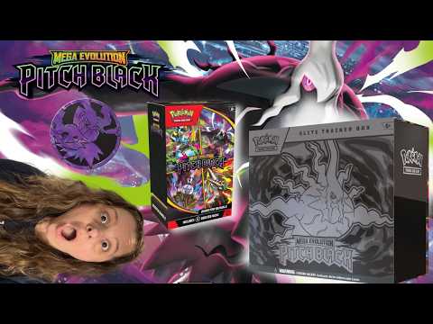Pokemon MEGA Evolution Pitch Black ETB + Booster Bundle Unboxing #ETB #PitchBlack #Pokemon