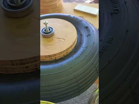 1 of 3 Making wooden Wheels for Kayak. I have already tires tubes and bearings! Only rims of plywood