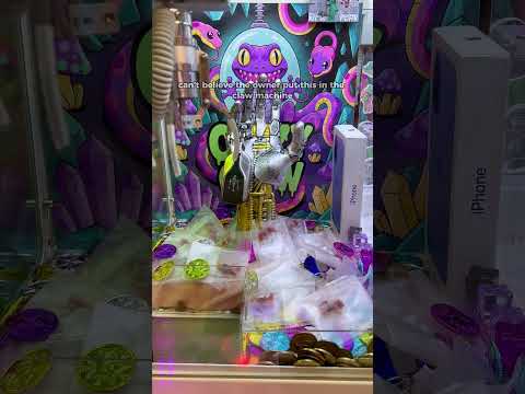 Can’t believe the owner put this in the claw machine! Part 1 #clawmachine #arcade #prize #trending