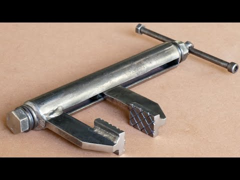 How To Make A Very Simple Diy Metal Clamp At Home From Scrap Metal Pipe | DIY