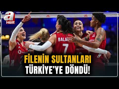 İstanbul'da coşkulu karşılama! Filenin Sultanları tarihi zaferle yurda döndü! | A Haber