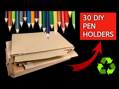 How To Make Pen Holder | DIY Pen Holder | DIY Pen Stand | DIY Cute Pen Holder @BubblysDiary