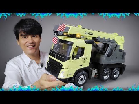 Unboxing RC Truk Crane Volvo E506-003 1:20 FMX Construction Crane 2.4Ghz