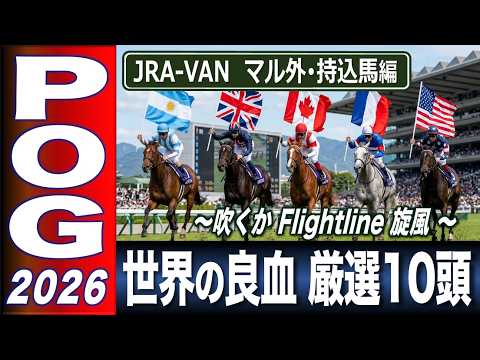 【POG】2026−27シーズン【前編】 マル外・持込馬編 Flightline旋風に乗るべきか 【計算する血統】No.277