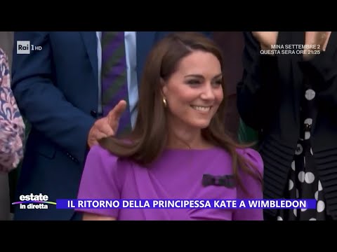 Il ritorno della principessa Kate a Wimbledon - Estate in diretta - 15/07/2024