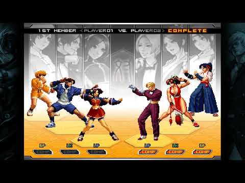 The King of Fighters 2002 Unlimited Match (PC) Arcade/Team Play as Psycho Soldier Team