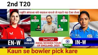 In w vs en w 2nd T20 match prediction, playing11