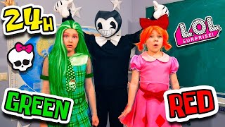 Bendy COLOR CHALLENGE! Red vs Green