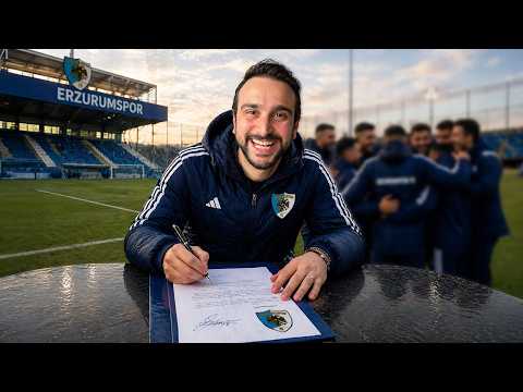 BİR GÜNLÜĞÜNE PROFESYONEL SÖZLEŞME İMZALADIM! ( ERZURUMSPOR )