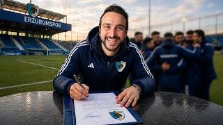 BİR GÜNLÜĞÜNE PROFESYONEL SÖZLEŞME İMZALADIM! ( ERZURUMSPOR )