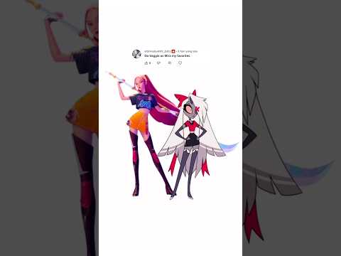 vaggie x mira kpop demon hunters #shorts #art #drawing #mira #huntrix