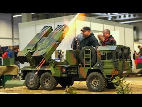 HIGH DETAILED RC MODEL TANKS, RC ARMY VEHICLES, RC MILITARY TRUCKS, RC BRIDGE LAYING TANK IN ACTION!