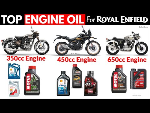 Top ENGINE OIL for Royal Enfield 350, 450 & 650cc Engine - Best Recommended Oil