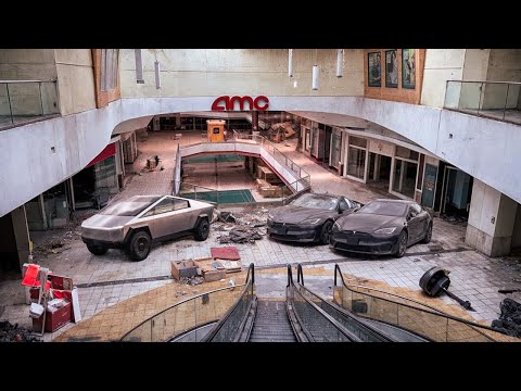 “Unbelievable Finds: Tesla Cyber trucks and BB Firearms Found  Inside an Abandoned Mall”