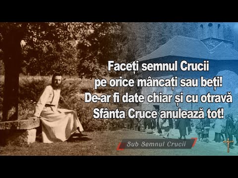 Faceti semnul Crucii pe orice mancati sau beti!