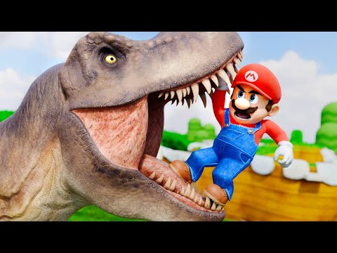 The Great Gaming Showdown: Dino vs Mario & Pacman in REAL LIFE!