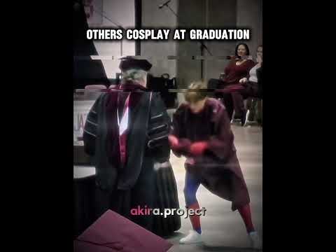 the last guy with him cosplay in the graduation #graduation #cosplay #shorts