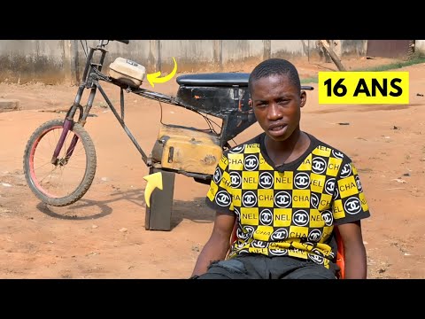 Ce jeune africain transforme son vélo en une moto