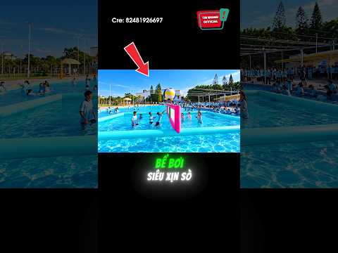 Khi trường học có bể bơi siêu to khổng lồ: 😆 #shorts