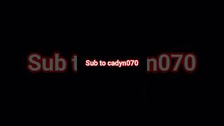 pls sub to @cadyn070
