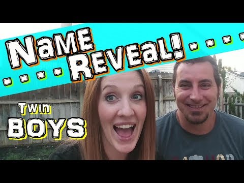 Twin Boys Name Reveal!