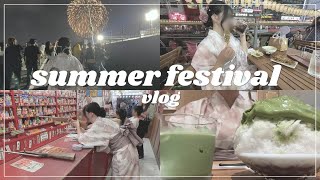 【vlog】夏だ！花火だ！祭りだ！🐇🌴