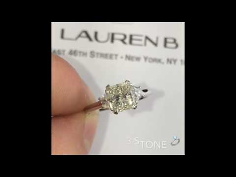 1.05 ct Radiant Cut Three-Stone Ring