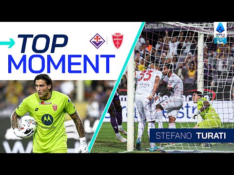 Turati palms away Kean’s effort on the line | Top Moment | Fiorentina-Monza | Serie A 2024/25