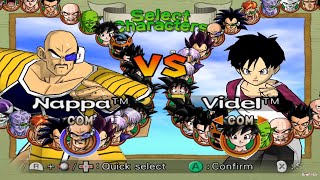 Nappa vs Videl (COM VS COM) - DBZ: Budokai 2 - ¡El combate MÁS DESEQUILIBRADO!