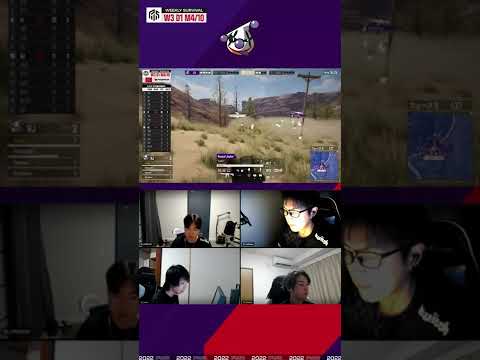 ドン勝チームボイス -RJ-　2022 PWS: Phase2 Week3 Day1 Match4 | Weekly Survival【PUBG】#Shorts #PUBG #ドン勝