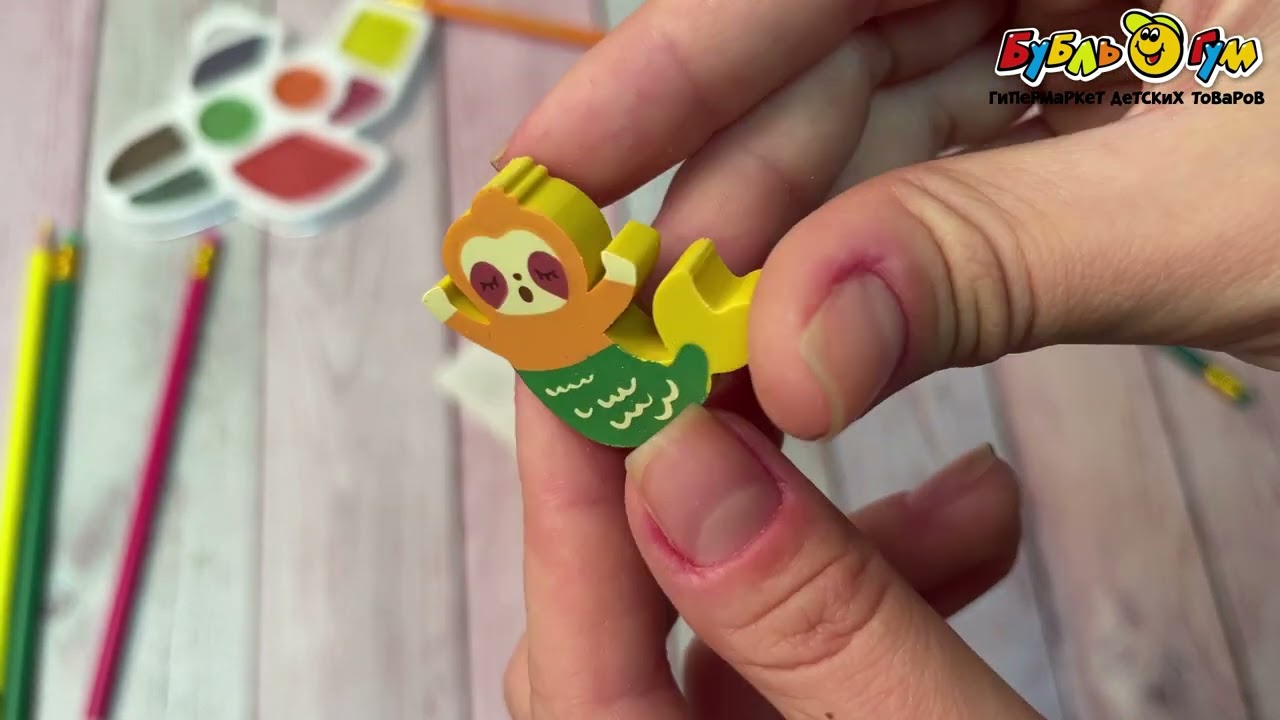 Ластик фигурный Русалки в ассортименте - видео