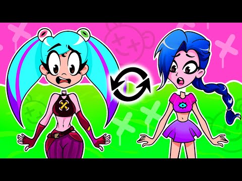 Moon and Jinx Switch Roles! 💙🩷 || Good Student vs Bad Student