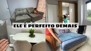CHEGOU NOSSO SOFÁ NOVO | MONTOU NOSSO GUARDA ROUPA + ORGANIZEI TUDO + ELE É PERFEITO!