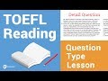 Understanding Detail Questions in Reading