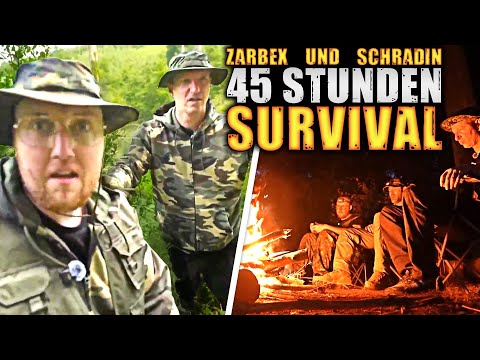 ZARBEX und SCHRADIN vs WALD😱 45 STUNDEN SURVIVAL🏕️🔥 mit OttoBulletproof (Achtung CRASHOUT)
