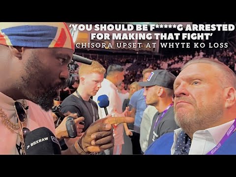 “YOU SHOULD GO F*****G JAIL FOR THAT” Derek Chisora GOES MENTAL at SPENCER BROWN | WHYTE ITAUMA KO