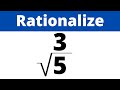 Rationalizing Fractions with Square Roots