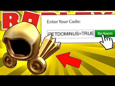 Free Dominus Code 07 2021 - dominus from roblox
