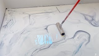 Simple Epoxy Floor | Classic Marble Look