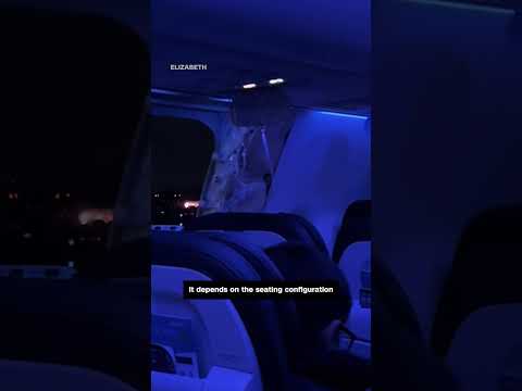 Plane section blows out mid-air